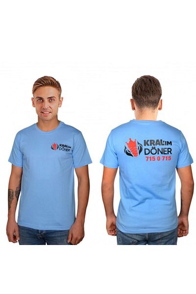 TAMPAP Tricou promoțional, cu jumătate de mânecă, decolteu, pachet de 6