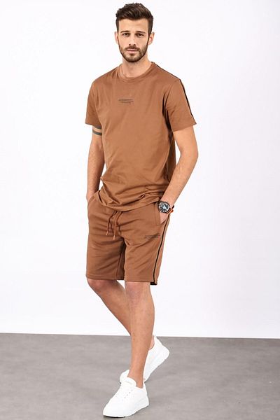 Madmext Καφέ Oversize Ανδρικό Σορτς 5376