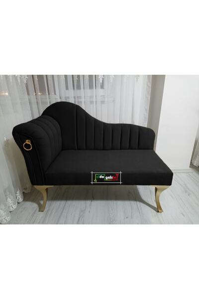 aldagelsin Yeni Model Ultra Lüks Alda Çizgili Josefin Bench Puf Berjer 130 Cm