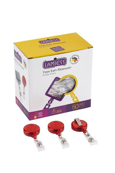 Lamiess Lms 351 Round Yoyo Transparent Red 50 Pieces