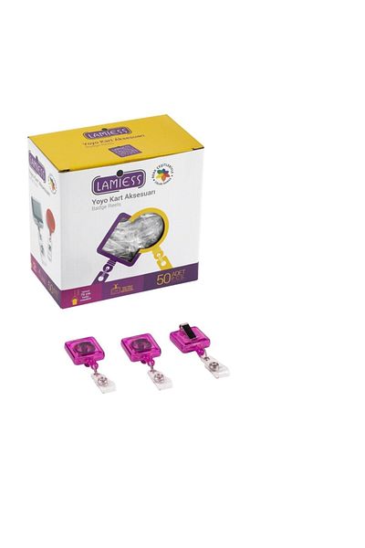 Lamiess Lms 363 Square Yoyo Transparent Pink 50 Pieces