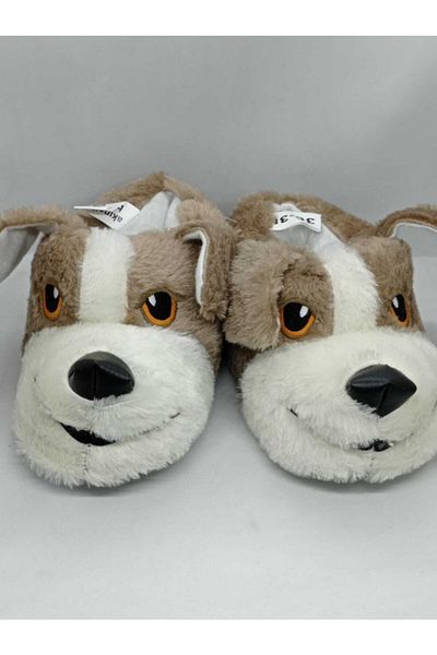 Akınal Bella Akınalbella Unisex Καφέ Animal Slippers Home Παπούτσια