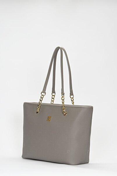 Pierre Cardin Graue Damen-Umhängetasche mit Aufdruck 05PO22Y1546