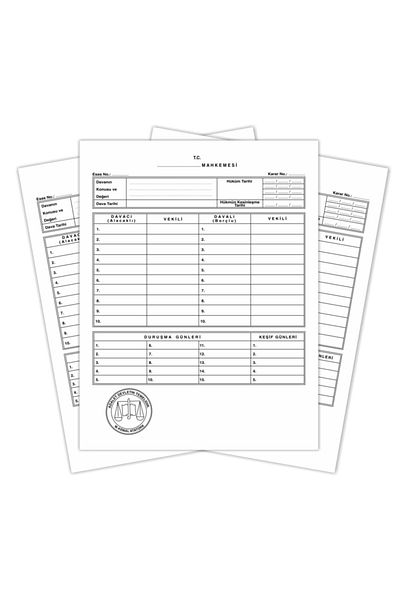 Kaya Lawyer Court Case Icra File White 300 Pack Offsetdb300