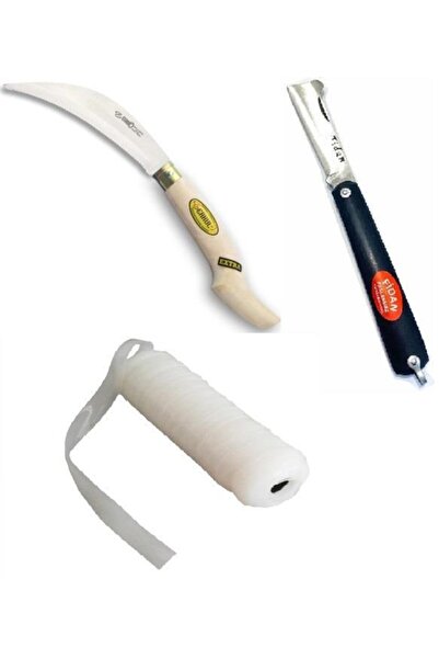 Fidan Aşı Bıçağı Seti Aşı Bantı Yatağan El Yapımı Bursa Bağ Bıçağı
