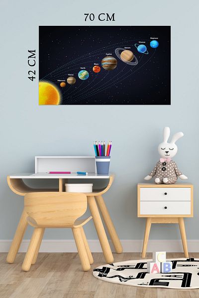 Tilki Dünyası Solar System Planets Model 1 Deco Kids Room Wall Sticker