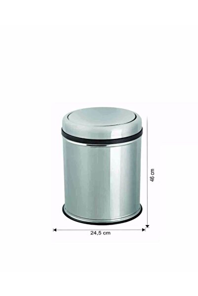 KG-GOLDPAPER Dokunmatik Döner Kapaklı 20 Litre Paslanmaz Çelik Banyo Ve Mutfa...