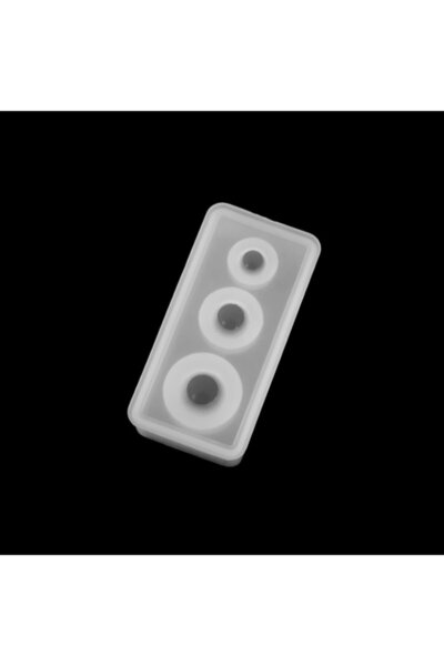 Getshop قالب خرز على شكل كوكب دائري من السيليكون الإيبوكسي