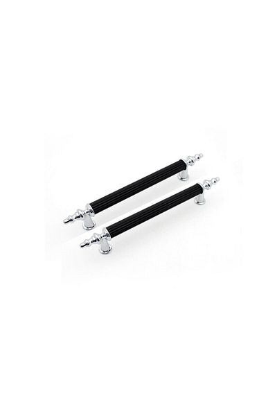 Getshop Epoxy Tray Handle Metal Chrome Black - G548