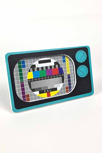 Binbirreyon Nostalgic TV Shaped Photo Frame 2 Colors 15x10cm Blue Mc011