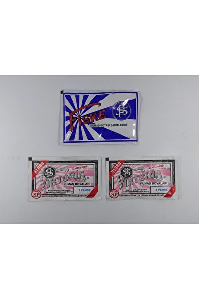 Viktoria No:1 Kumaş Boyası Pembe (2 ADET) Boya Sabitleyici Fiske