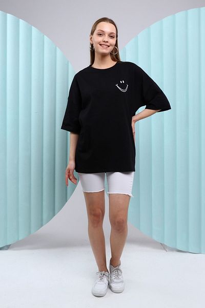 TF The Fancy For You Emoji Embroidered T-shirt
