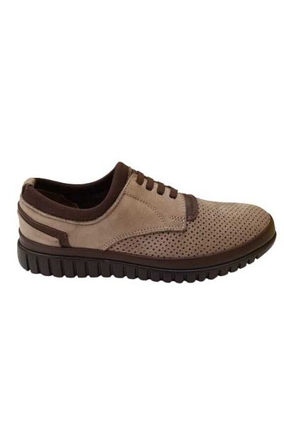 JAMES FRANCO Ανδρικά καθημερινά γκρι καφέ παπούτσια Nubuck 4187