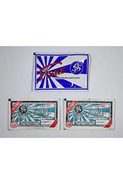 Viktoria No:45 Kumaş Boyası Zümrüt Yeşili (2 ADET) Boya Sabitleyici Fiske