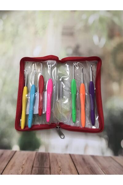 Tuva 7 Li  Silikon Saplı Tığ Seti