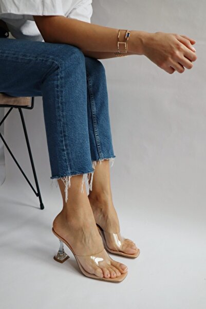 Aslının Butiği Διάφανες Παντόφλες Γυμνές