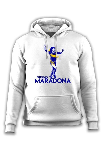 OFFSIDE CLOTHES Diego Maradona (boca) - Φούτερ με κουκούλα σειράς Legends Special Drawing Design