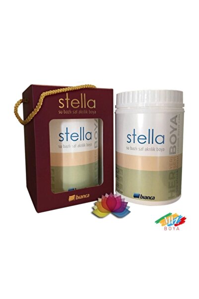 Bianca Stella Su Bazlı Saf Akrilik Boya 1lt 1112 Açık Fildişi