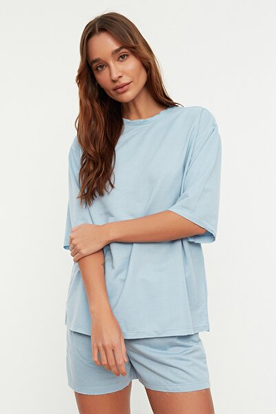 Trendyol Collection Pyjama - Blau - Unifarben