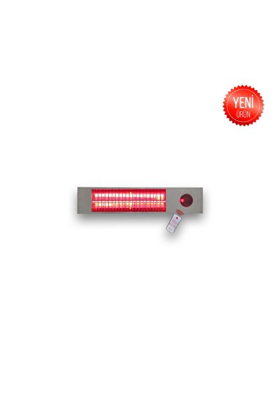 UFOMAX Gold Halojen Dış Mekan Inox Uk (UZAKTAN KUMANDALI) 2 Kademeli 2000w Elektrikli Isıtıcı