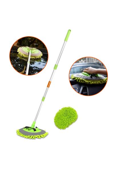 Turuncukoli Duvar Silme Mopu / Tavan Yüzey Silme Paspası/ Şönil Mikrofiber Mo...