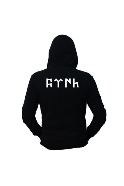 Advantage Unisex Siyah Gök Türk Kurt Hoodie Sweatshirt