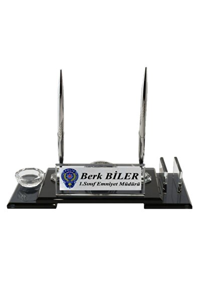 Spike Concept Cam Masaüstü Isimlik - Ofis Isimlik - Müdür Isimlik – Polis Isi...