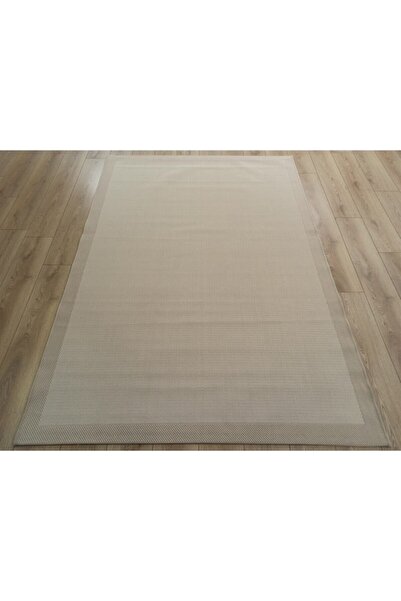 Çam Halı Sisal 9327 Bej / Krem Bordürlü Jüt Sisal Kilim