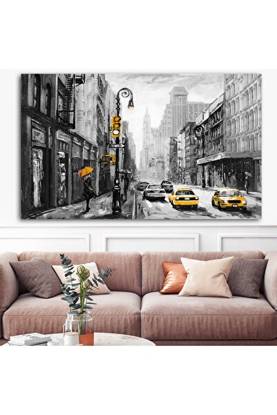 Sebenta Dev Boyut Şehir Kanvas Tablo