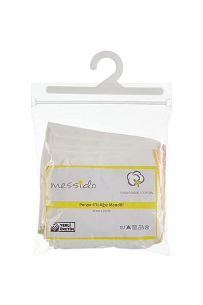 Messido Pack of 6 Combed Cotton Mouth Wipes Category: Baby Wet Wipes