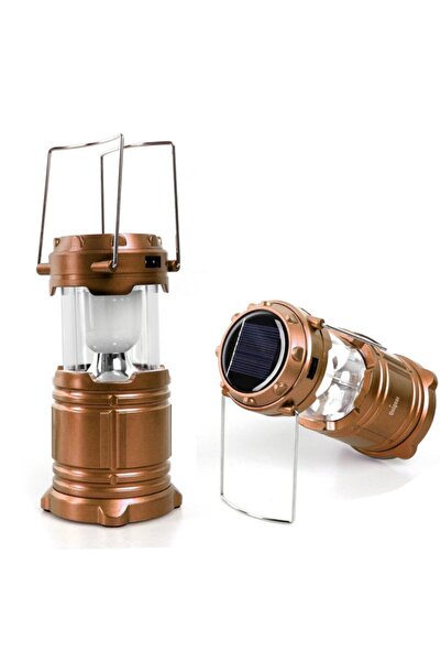 FırsatVar Güneş Enerjili Askılı Kamp Çadır Lambası Solar Şarjlı 6 Led Aydınla...