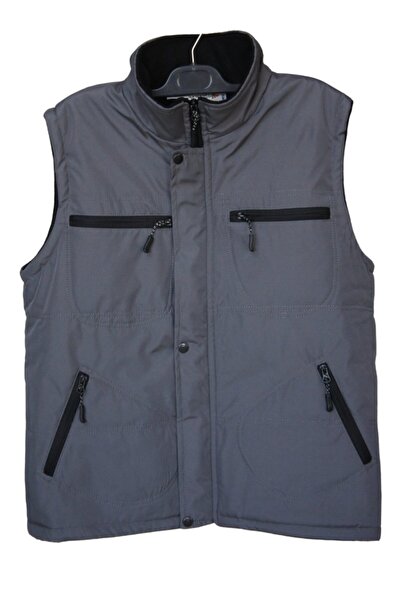 Uniprom Work Vest With Fleece Inside And Fiber Water And Windproof 4 Pockets