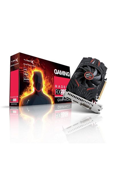 TURBOX Arcade Hero M RX550 Amd GDDR5 128Bit Vga.Dvi.Hdmi Single Fan 4GB Graphics Card