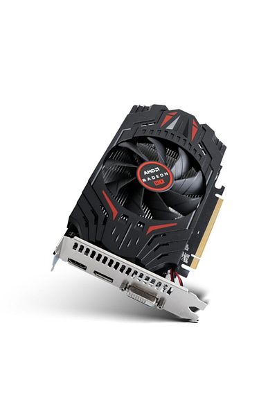 TURBOX Arcade Hero M RX550 Amd GDDR5 128Bit Vga.Dvi.Hdmi Single Fan 4GB Graphics Card
