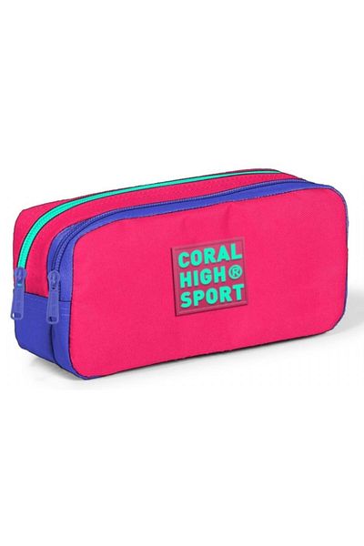 Coral High Τσάντα μολυβιού Sport Two-Eye Neon Coral Lavender