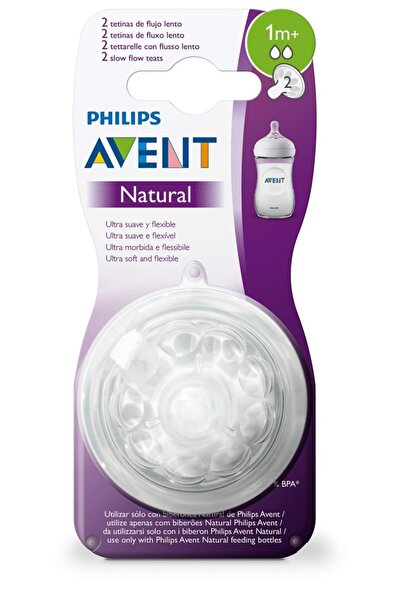 Philips Avent Natural Biberon Emziği +1 Ay 2 Li