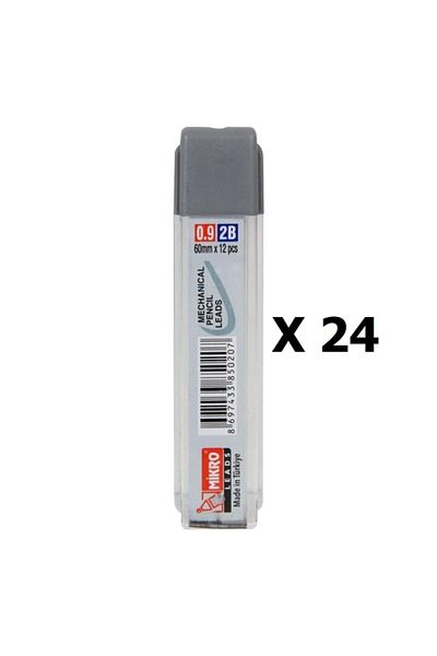 Mikro حزمة مكونة من 24 قلمًا صغيرًا - 0.9 طرف 60 مم 12 أنبوبًا صغيرًا-m-600