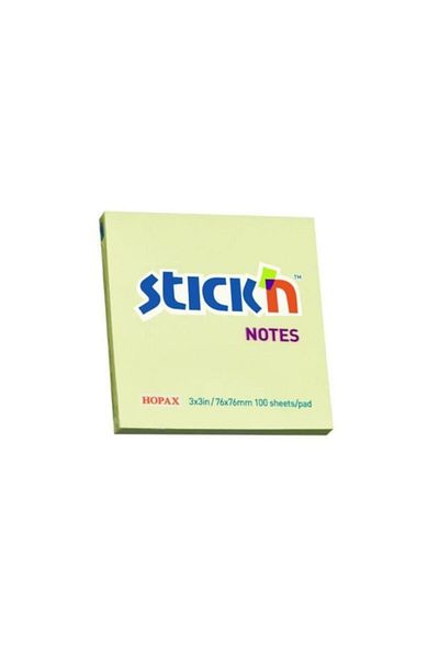 Gıpta Hopax Stickn Adhesive Note Paper (12 Pieces) 100 Yp 76x76 Eco Pastel Yellow 21745