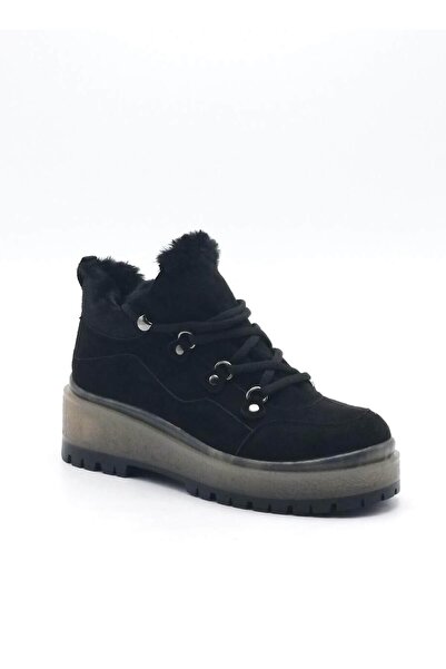 Mia Butik Women's Black Suede Boots
