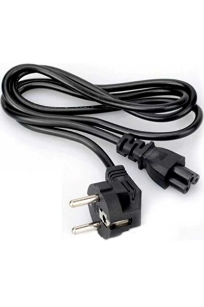 JUNGLEE 1.5 Metre Pc Mönitör Fişi 3x0,75 Mm 3 Pin Yonca 220v 10a Adaptör Laptop Yazıcı Power Güç Kablosu