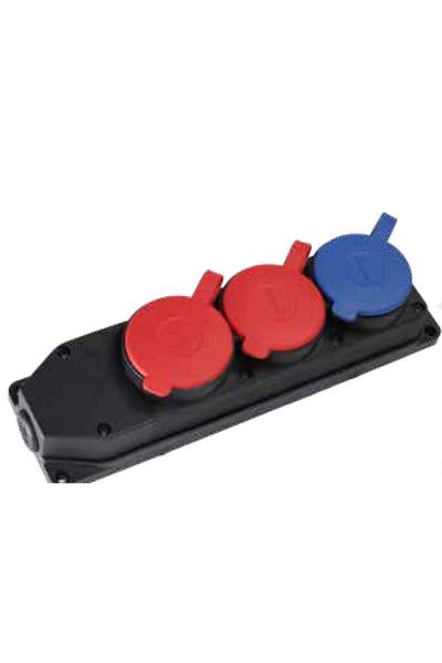 MOHHLER (t2t1m) 3x25 2pcs 1x16 Piece Three Phase Rubber Socket
