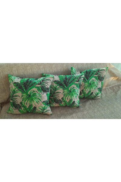 Ayşemce Калъф за възглавница с палмов мотив, 3 броя