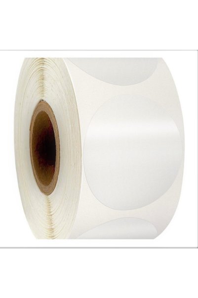 Generic Brand Çankaya Round Cut Transparent Decal Tape Sticker Label Roll of 1000 Pieces 6 cm