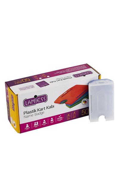 Lamiess Lms 217 Vertical Plastic Card Container Transparent