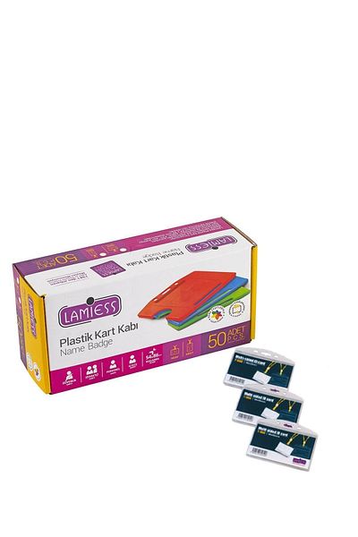 Lamiess T-190 H Horizontal Double Chamber Card Container 50 Pieces