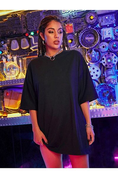 DEEPSENCE Women's Oversize T-shirt Tokyokuş Back Print