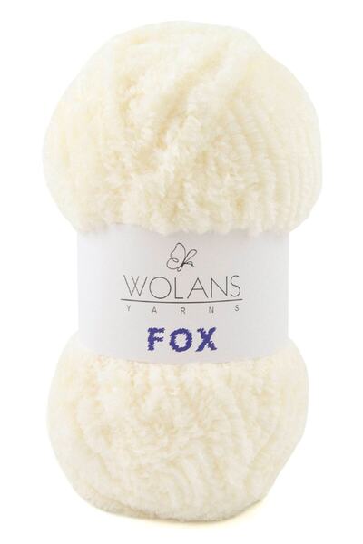 WOLANS Fox Kürk Örgü Ipi Krem 11002