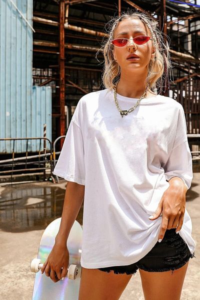 DEEPSENCE Women's Oversize T-shirt Japonwoman Back Print