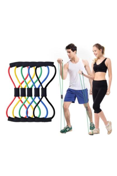 TeknoClass Plăci de rezistență din cauciuc pentru exerciții de gimnastică, frânghie de rezistență, plăci de cauciuc