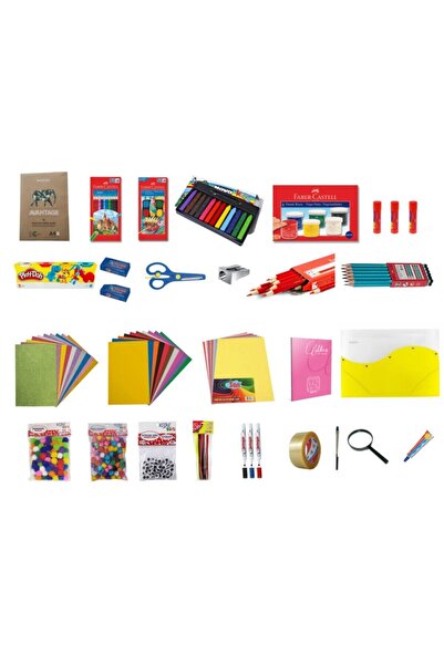 Faber Castell Okul Başlangıç Kırtasiye Seti 32 Parça 1. Sınıf
